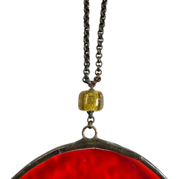 Stained Glass Hamsa Hand Suncatcher Bead Accents Jewish Window Decor Gift 6" - Picture 12 of 12